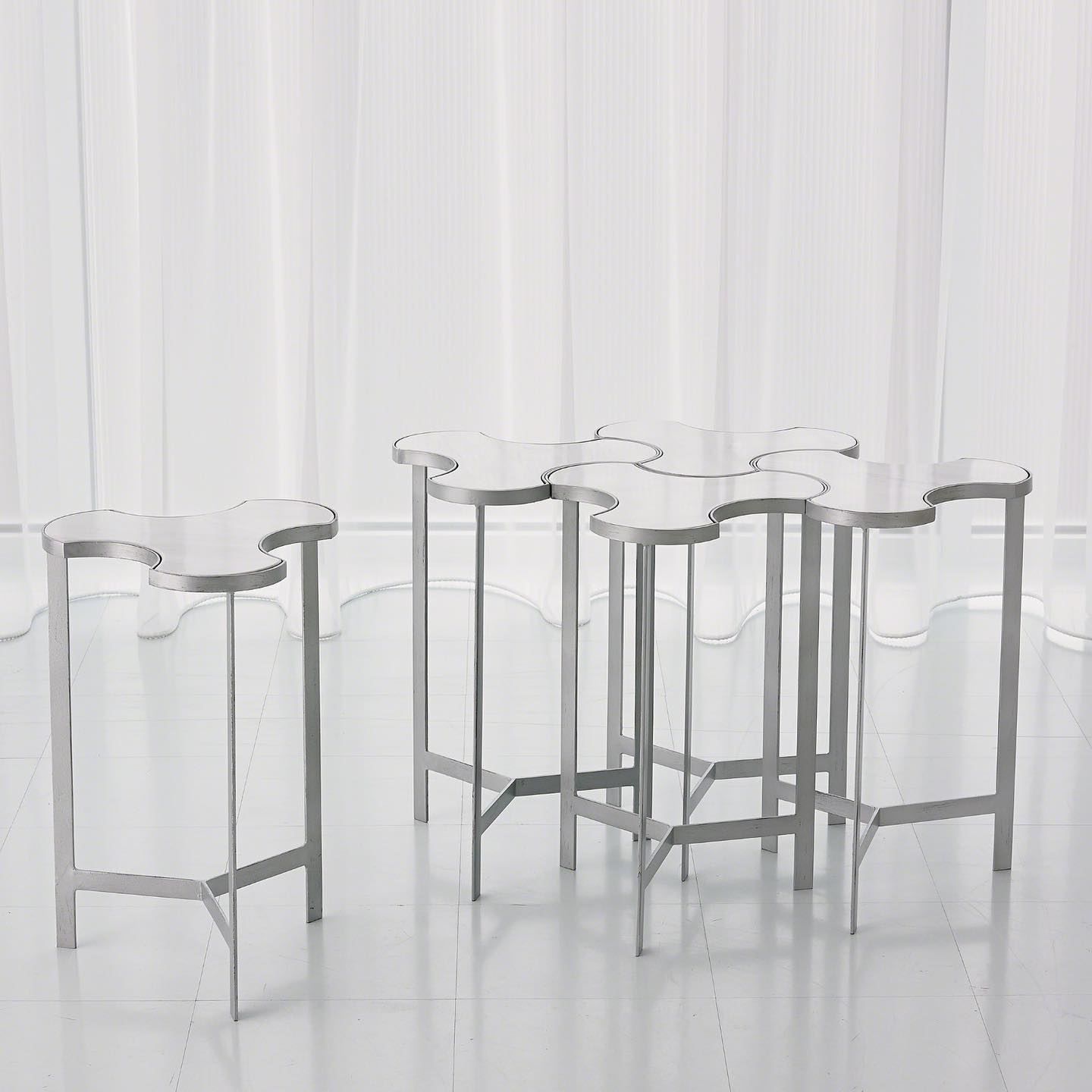 Link Bunching Table - Silver