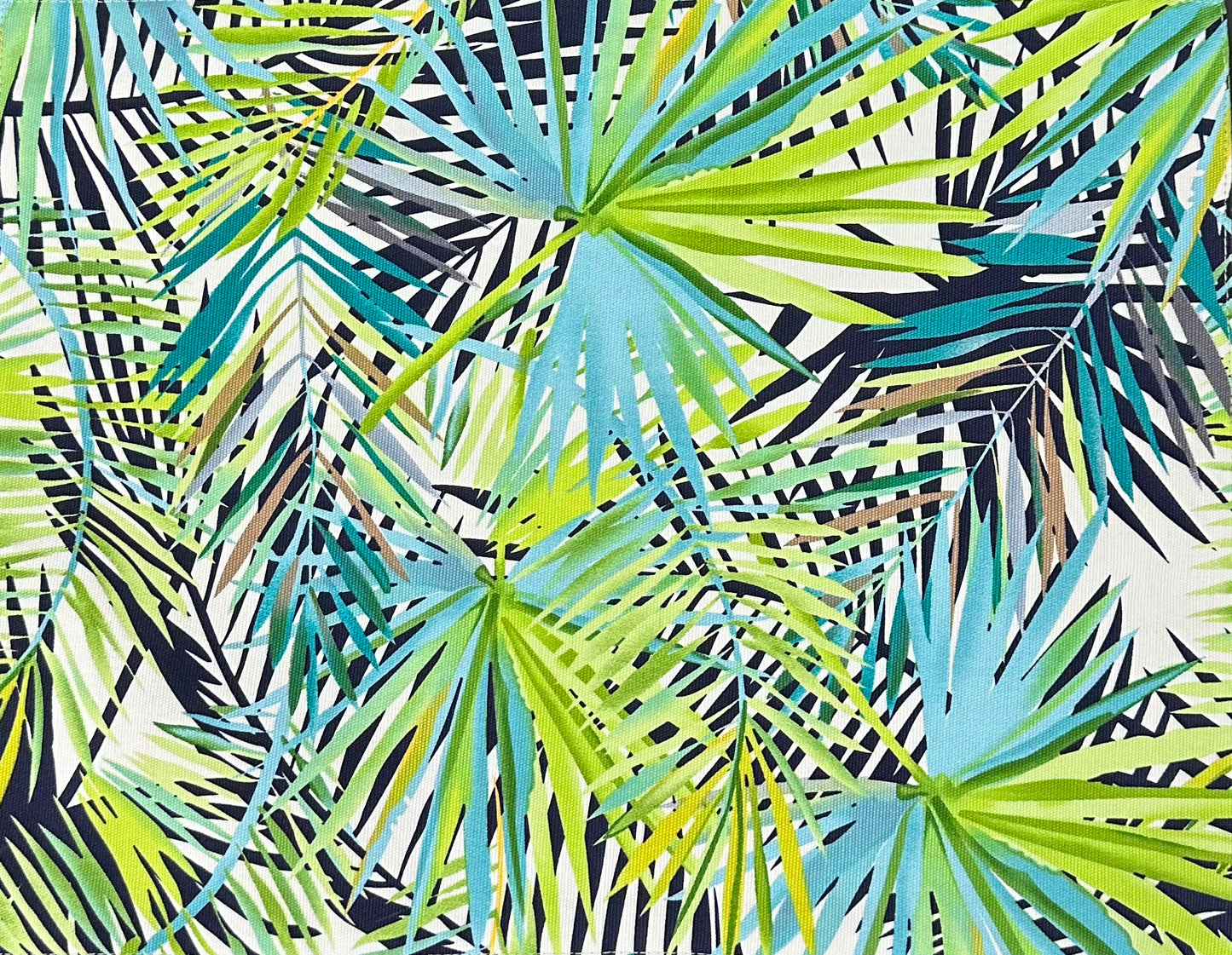Neon Green Leaf Print Table Linens