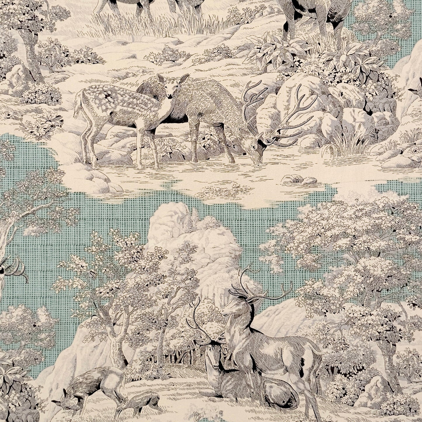 Toile de Jouy Table Linens - Blue