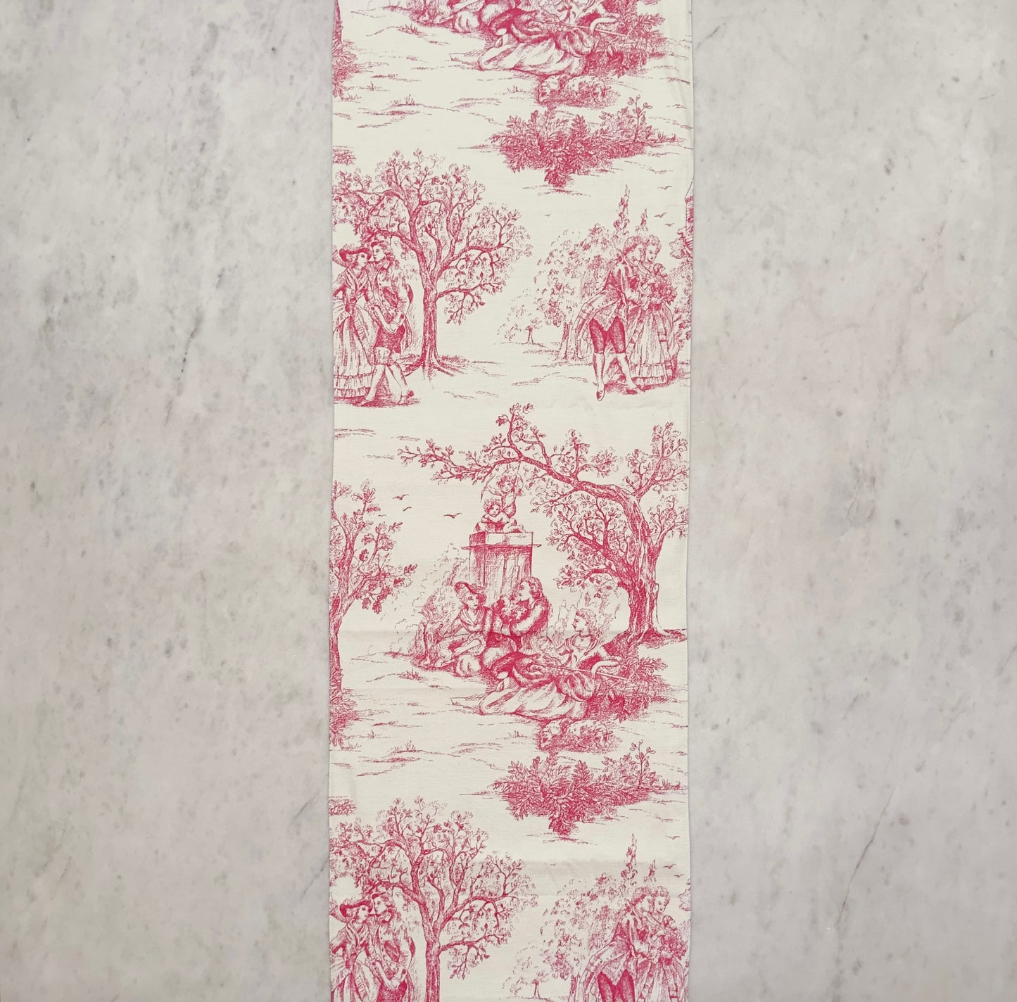 Toile de Jouy Table Linens - Pink