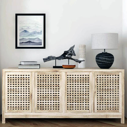 Driftwood Lattice Credenza